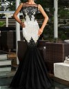 Rochie Speciala Tip Sirena cu Paiete Argintii LC60633A1